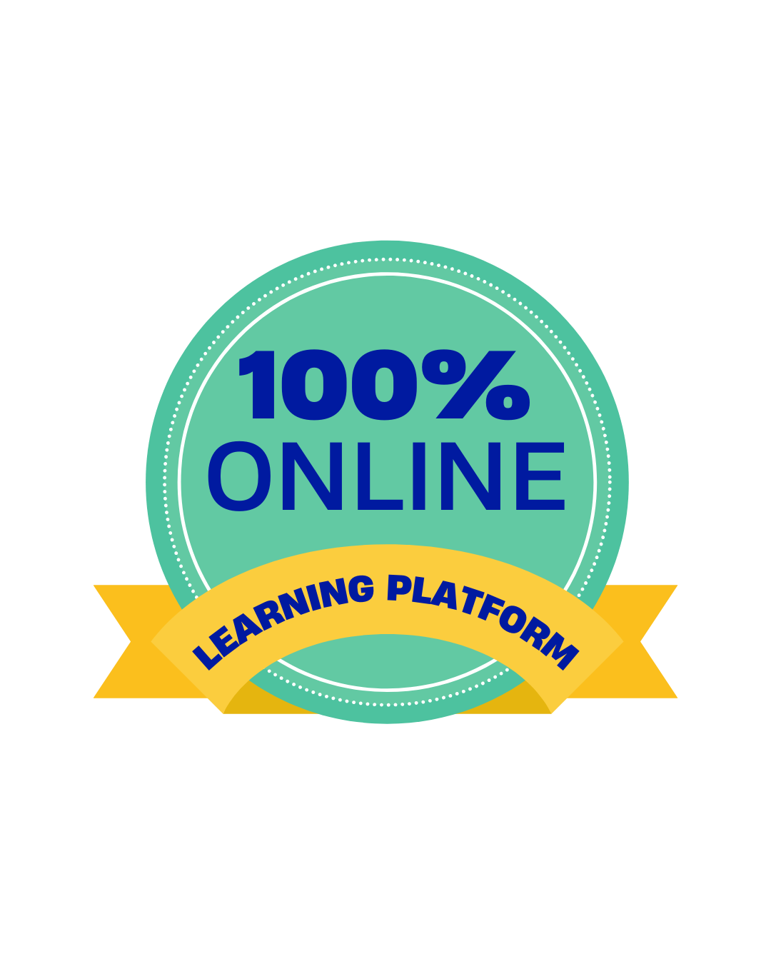 100% Online Badge